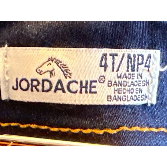 Jordache 4T Dark Wash Denim Dress Toddler Girl Streetwear Y2K Core Mini - Picture 8 of 13